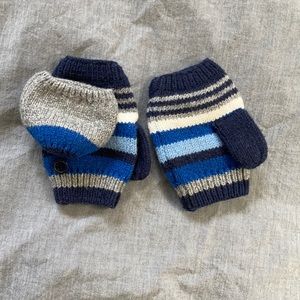 NWOT Fingerless Convertible Knit Kids Mittens